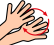Symbol: für gebärdende Hände